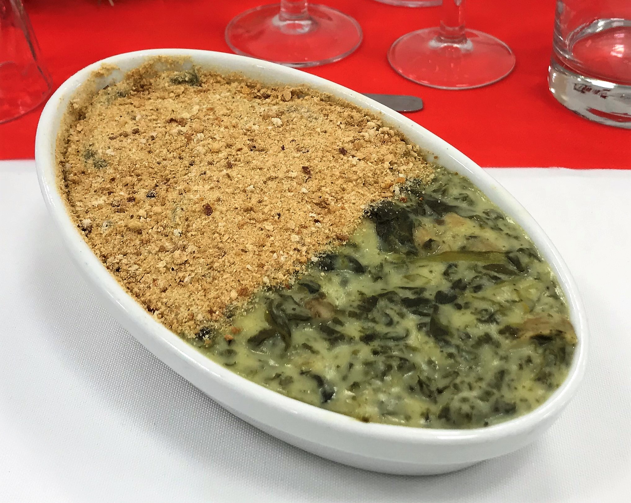 Gratin d'épinard Plats cuisinés hiver traiteur viaule